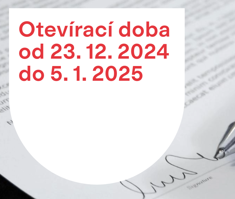 Otevírací doba MěÚ, pošty, knihovny, Technických služeb Chýně a sběrného dvora od 23.  12. 2024 do 5. 1. 2025